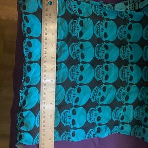 Turquoise Skull Scarf